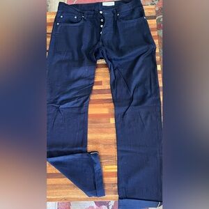 Gustin Blue Slim Chino Classic Style
